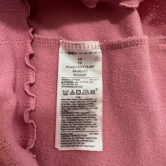 GAP Pointelle Fitted Mockneck Shirt - Picture 5 of 6